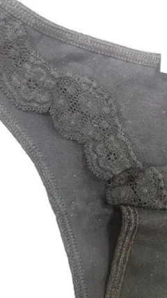 CULOTTE ENCAJE Y ALGODON LABRADO (5710) - Victoria Garrido Lenceria