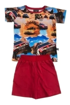 PIJAMA NENE M/CORTA Y SHORT RALLY (12329) - Victoria Garrido Lenceria