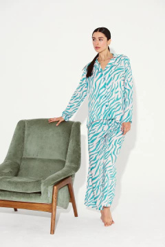 PIJAMA M/LARGA CAMISA P/LARGO LIBRA (2674-24) - tienda online