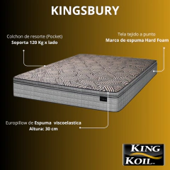 Colchon King Koil Kingsbury 140x190 Resorte