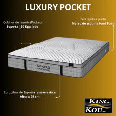 Colchon King Koil Luxury Pocket 180x200 Resorte