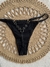 TANGA HEART LYCRA NEGRA - comprar online