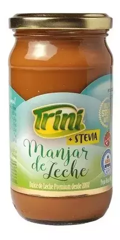 TRINI DULCE DE LECHE SIN AZUCAR MANJAR CON STEVIA 400gr SIN TACC