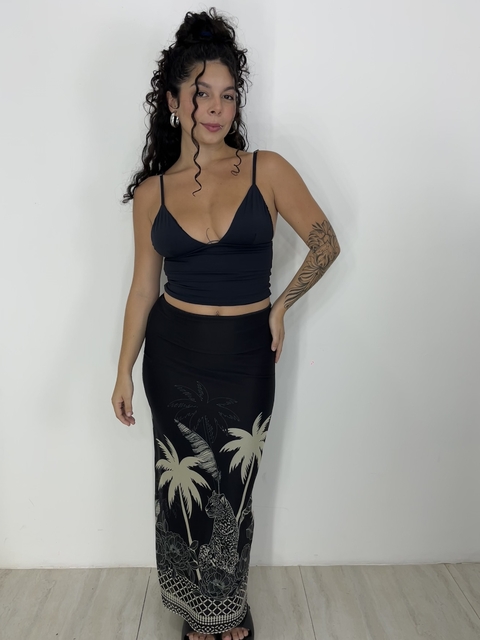 Saia Longa Tule Onça