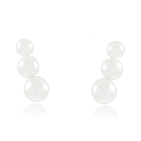 Earcuff Pérola Ródio