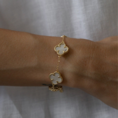 Pulseira Van Pérola Ouro