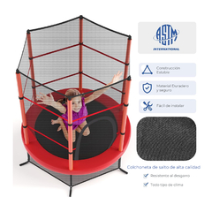 Imagen de Cama Elastica Melfit 1,40 Mts Trampolin Red Chicos Mtkid1.4