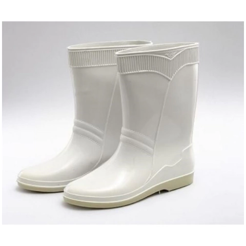 BOTAS LLUVIA TORERITA BLANCA DAMA