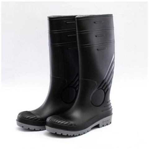 BOTAS LLUVIA ESCORPIO PUNTERA ACERO NEGRO