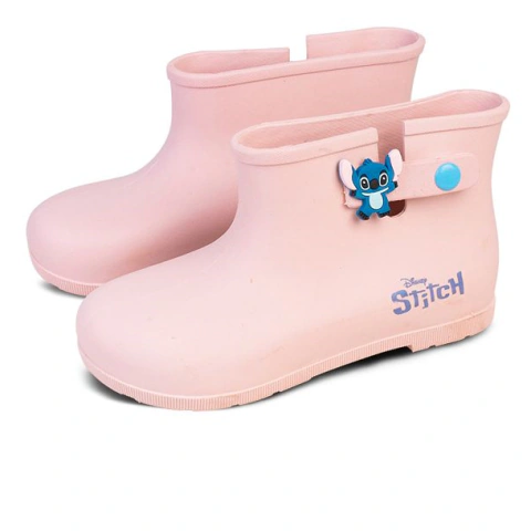 BOTAS DE LLUVIA STITCH ROSA