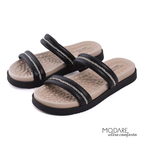 SANDALIAS MODARE STRECH NEGRO BEIGE