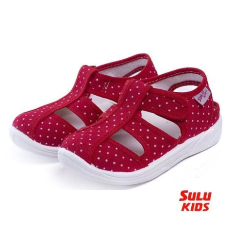 FRANCISCANAS SULU ROJO LUNARES