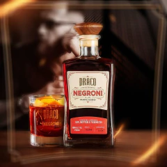 Kit Negroni Draco Presente Garrafa 750ml e 2 Copos em Vidro - loja online