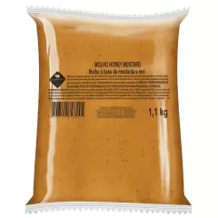 Molho Mostarda e Mel Junior Agridoce Lanches Pouch 1,1Kg