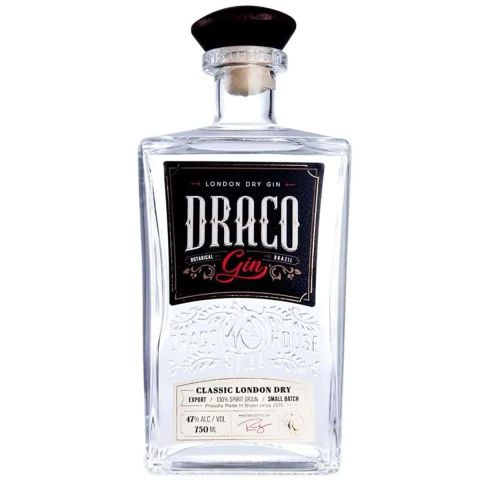 Gin Draco Classic London Dry Gin Tônica Drinks Garrafa 750ml
