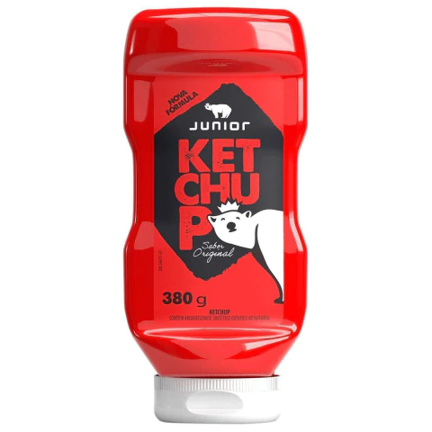 Ketchup Junior Linha Lanches Sabor Original Frasco 380g