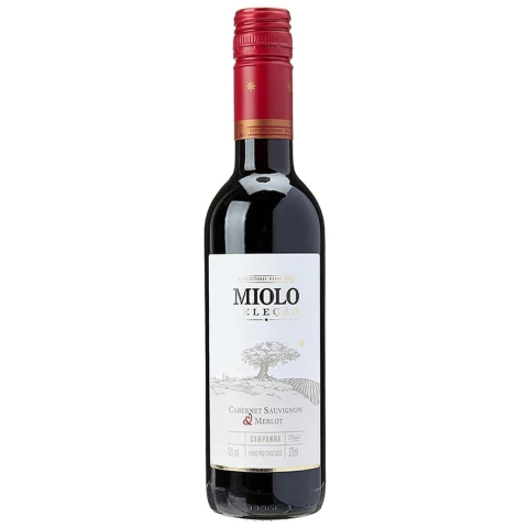 Vinho Miolo Seleção Cabernet Merlot Tinto Mini Garrafa 375ml
