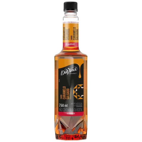 Xarope Da Vinci Sabor Caramelo Salgado Linha Classic 750ml