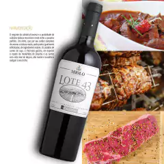 Vinho Miolo Lote 43 Merlot e Cabernet Sauvignon Tinto 750ml - loja online