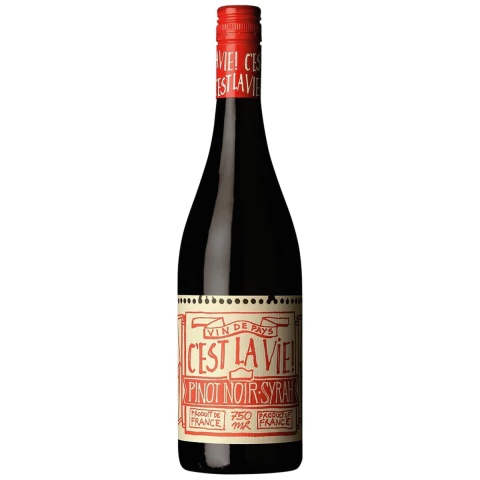 Vinho C'est La Vie Pinot Noir Syrah Tinto França 750ml
