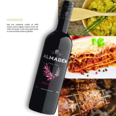 Vinho Almadén Pinotage Tinto Seco Vale dos Vinhedos 750ml - Newness Bebidas