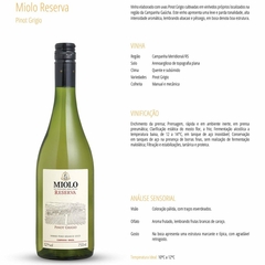 Vinho Miolo Reserva Tinto Branco Seco Sabores Garrafa 750ml - Newness Bebidas