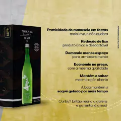 Saquê Thikará Silver Seco Embalagem Econômica Box 5 Litros na internet