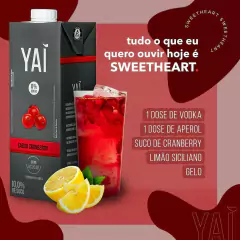 Suco Yaí Sabor Cranberry Zero Sódio Sem Açúcar Caixa 1000ml