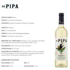 Vinho da Pipa Branco Português Embalagem Bag in Box 5 Litros - Newness Bebidas