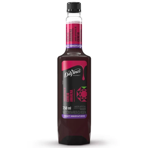 Xarope Da Vinci Sabor Amarena Cereja Garrafa 750ml