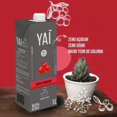 Suco Yaí Sabor Cranberry Zero Sódio Sem Açúcar Caixa 1000ml - comprar online