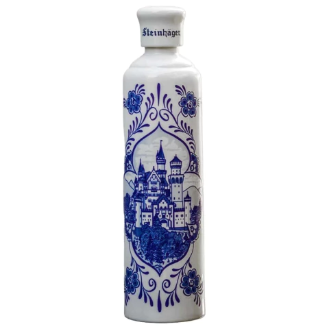 Steinhaeger Doble W Garrafa Porcelana Luxo Azul 1 Litro