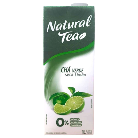 Chá Verde Sabor Limão Natural Tea Zero Açúcar Sódio 1 Litro