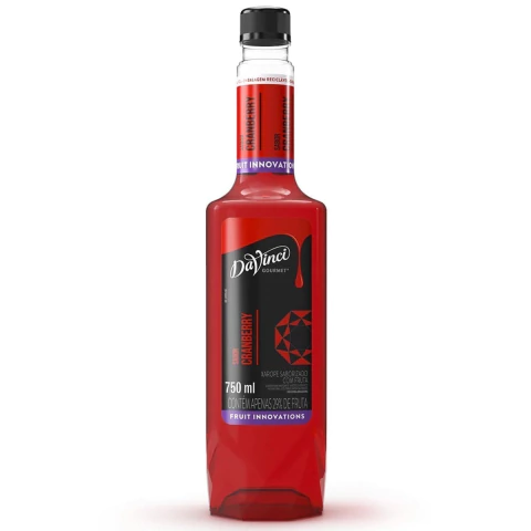 Xarope Da Vinci Sabor Cranberry Fruit Innovations 750ml