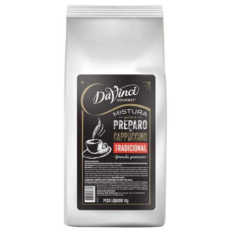 Mistura para Preparo de Cappuccino Da Vinci em Pó Pacote 1Kg