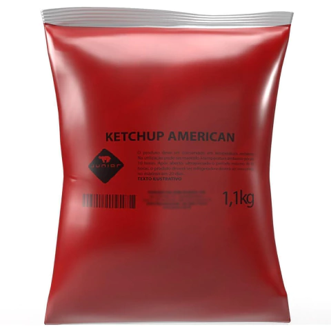 Ketchup American Junior com Toque Sabor Picles Pouch 1,1Kg