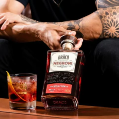 Imagem do Kit Negroni Draco Presente Garrafa 750ml e 2 Copos em Vidro