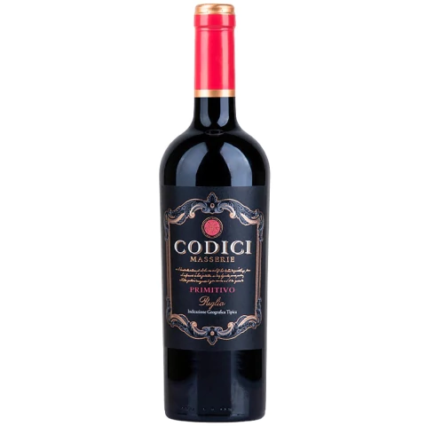 Vinho Codici Masserie Primitivo Puglia Tinto Itália 750ml