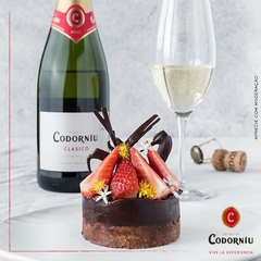 Kit Espumante Cava Codorniu Brut Clasico 750ml com 2 Taças - loja online