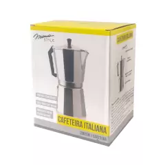 Cafeteira Italiana em Alumínio Cor Polido p/ 3 Cafés - AF03 - comprar online