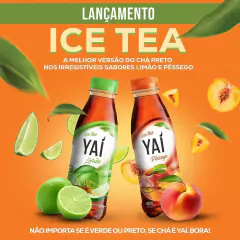 Chá Gelado Yaí Ice Tea Sabor Limão Garrafa 450ml - comprar online