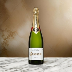 Kit Espumante Cava Codorniu Brut Clasico 750ml 2 Taças Opala
