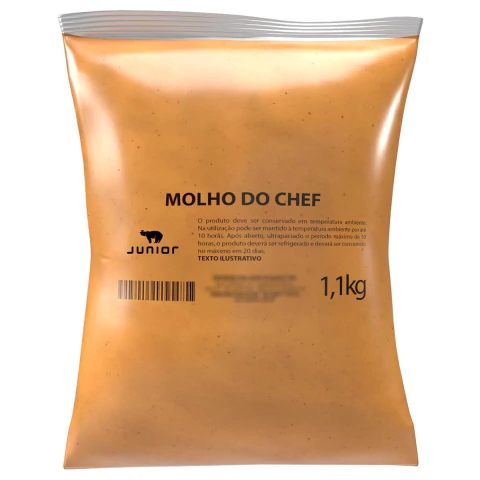 Molho do Chef Junior para Lanches e Petiscos Pouch 1,1Kg