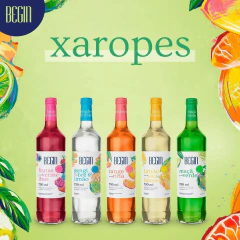 Xarope Sabor Gengibre e Limão Begin Drinks Coquetel 750ml
