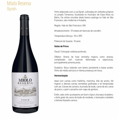 Vinho Miolo Reserva Tinto Branco Seco Sabores Garrafa 750ml - comprar online