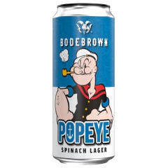 Cerveja Bodebrown Popeye Spinach Lager Lata Azul 473ml