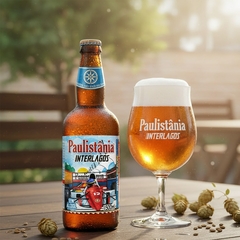 Cerveja Paulistânia Interlagos IPA Maracujá Sem Álcool 500ml - comprar online