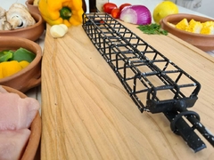 BROCHETERA CLÁSICA PARRILLA ENLOZADA - comprar online