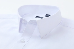 Camisa Social Slim Fit Branca Riscadinha - Manga Longa - - loja online
