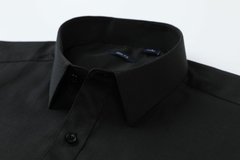 Camisa Social Slim Fit Preta Riscadinha - Manga Longa na internet